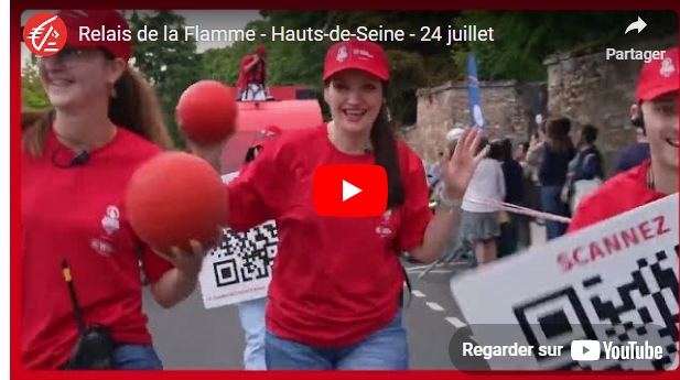 Vidéo Relais de la Flamme dans les Hauts-de-Seine